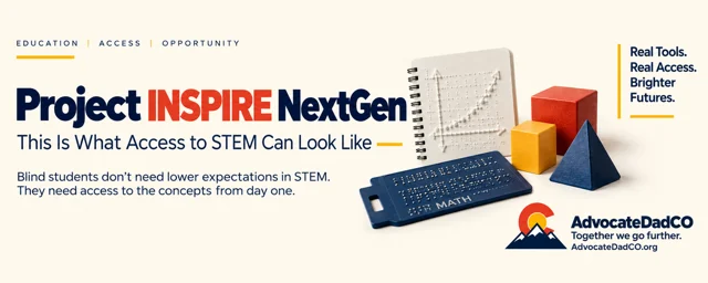 Project INSPIRE NextGen: real tools, real access, and brighter futures in STEM, with tactile mathematics and science materials.